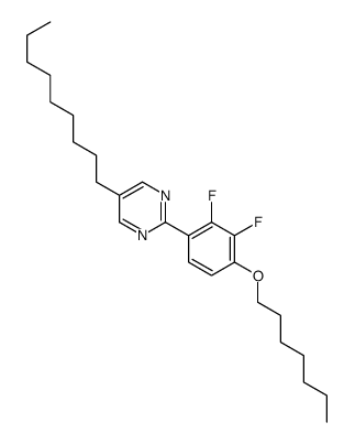 2-(2,3-difluoro-4-heptoxyphenyl)-5-nonylpyrimidine Structure