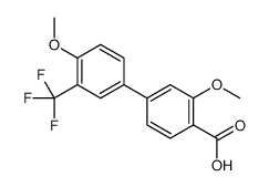 2-methoxy-4-[4-methoxy-3-(trifluoromethyl)phenyl]benzoic acid结构式