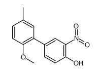 4-(2-methoxy-5-methylphenyl)-2-nitrophenol结构式