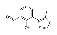 2-hydroxy-3-(2-methylthiophen-3-yl)benzaldehyde Structure