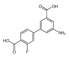 4-(3-amino-5-carboxyphenyl)-2-fluorobenzoic acid结构式