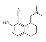 (5E)-5-(dimethylaminomethylidene)-3-oxo-2,6,7,8-tetrahydroisoquinoline-4-carbonitrile结构式