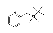 Pyridine,2-[[(1,1-dimethylethyl)dimethylsilyl]methyl]-(9CI) structure