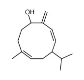 8-methyl-2-methylidene-5-propan-2-ylcyclodeca-3,7-dien-1-ol Structure