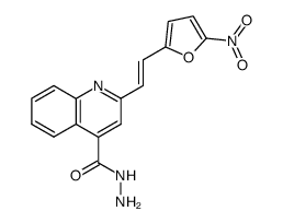 2-[2-(5-nitro-furan-2-yl)-vinyl]-quinoline-4-carboxylic acid hydrazide Structure