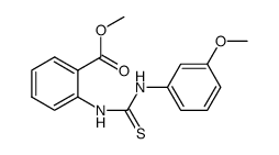 methyl 2-(3-(3-methoxyphenyl)thioureido)benzoate Structure