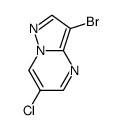 3-溴-6-氯吡唑并[1,5-a]嘧啶结构式