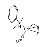 (π-1-methylallyl)(dimethylphenylphosphine)palladium formate结构式