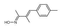 3-methyl-4-(p-tolyl)but-3-en-2-one oxime结构式