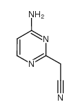 2-Pyrimidineacetonitrile, 4-amino- (9CI) Structure