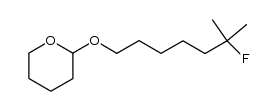 6-fluoro-6-methylheptyl THP ether结构式