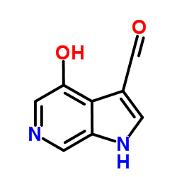 4-Hydroxy-1H-pyrrolo[2,3-c]pyridine-3-carbaldehyde结构式