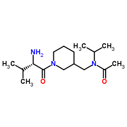 N-Isopropyl-N-{[1-(L-valyl)-3-piperidinyl]methyl}acetamide结构式