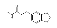 3-benzo[1,3]dioxol-5-yl-propionic acid methylamide结构式