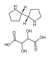 (R,R)-2,2′-Bipyrrolidine L-tartrate trihydrate Structure