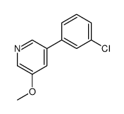 3-(3-chlorophenyl)-5-methoxypyridine结构式