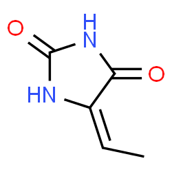 2,4-Imidazolidinedione,5-ethylidene-,(E)-(9CI) structure