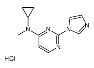 N-cyclopropyl-2-imidazol-1-yl-N-methylpyrimidin-4-amine,hydrochloride Structure