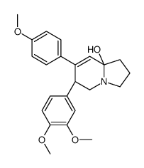 (6R,8aR)-6-(3,4-dimethoxyphenyl)-7-(4-methoxyphenyl)-2,3,5,6-tetrahydro-1H-indolizin-8a-ol Structure
