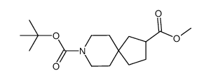 8-叔-丁基 2-甲基 8-氮杂螺[4.5]癸烷-2,8-二甲酸基酯结构式
