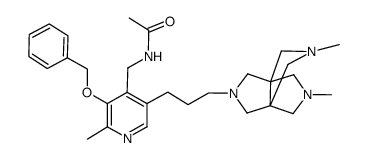 3,7-dimethyl-10-(3-(4-acetamidomethyl-5-benzyloxy-6-methyl-3-pyridyl)propyl)-3,7,10-triazatricyclo(3.3.3.01,5)undecane结构式