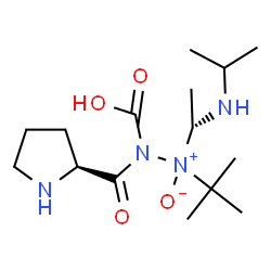 tert-butylcarboxy-prolyl-N-isopropylazaalaninamide结构式
