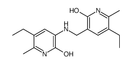 5-ethyl-3-[[(5-ethyl-6-methyl-2-oxo-1H-pyridin-3-yl)amino]methyl]-6-methyl-1H-pyridin-2-one结构式