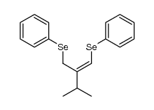 3-Methyl-1-phenylseleno-2-(phenylselenomethyl)but-1-ene结构式