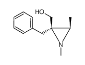 ((2R,3R)-2-Benzyl-1,3-dimethyl-aziridin-2-yl)-methanol结构式