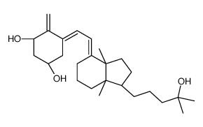 (1R,3S,5Z)-5-[(2E)-2-[(1S,3aS,7aR)-1-(4-hydroxy-4-methylpentyl)-3a,7a-dimethyl-1,2,3,5,6,7-hexahydroinden-4-ylidene]ethylidene]-4-methylidenecyclohexane-1,3-diol结构式