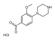 1-(2-methoxy-4-nitrophenyl)piperazine,hydrochloride Structure