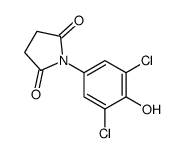 N-(3,5-dichloro-4-hydroxyphenyl)succinimide结构式