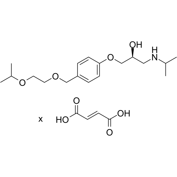 S(-)-Bisoprolol fumarate Structure