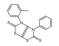 4-(2-methylphenyl)-3-phenyl-[1,3]thiazolo[4,5-d][1,3]thiazole-2,5-dithione结构式