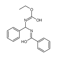 ethyl N-[benzamido(phenyl)methyl]carbamate Structure