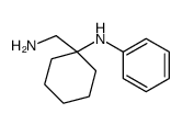 N-[1-(AMINOMETHYL)CYCLOHEXYL]-N-PHENYLAMINE结构式