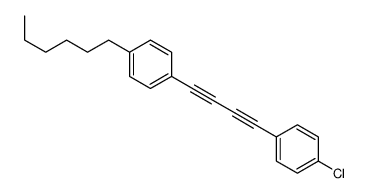 1-chloro-4-[4-(4-hexylphenyl)buta-1,3-diynyl]benzene Structure