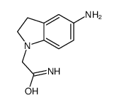 2-(5-amino-2,3-dihydroindol-1-yl)acetamide Structure