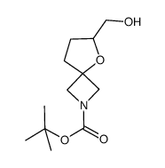 tert-butyl 6-(hydroxymethyl)-5-oxa-2-azaspiro[3.4]octane-2-carboxylate结构式