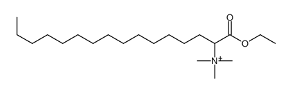 (1-ethoxy-1-oxohexadecan-2-yl)-trimethylazanium Structure