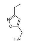 [(3-Ethylisoxazol-5-yl)methyl]amine结构式