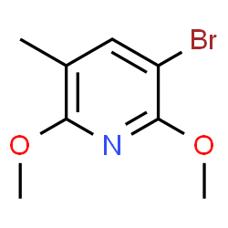 3-Bromo-2,6-dimethoxy-5-methylpyridine structure