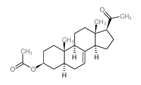 Pregn-7-en-20-one,3-(acetyloxy)-, (3b,5a)- (9CI) Structure