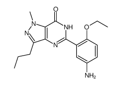 5-(5-amino-2-ethoxyphenyl)-1-methyl-3-propyl-4H-pyrazolo[4,3-d]pyrimidin-7-one结构式