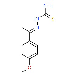 2-[(E)-1-(4-METHOXYPHENYL)ETHYLIDENE]-1-HYDRAZINECARBOTHIOAMIDE结构式