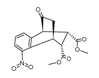 8-Nitro-9-oxo-1.2.3.4-tetrahydro-1ref.4c-aethano-naphthalin-(2t.3t)-dicarbonsaeure-dimethylester结构式