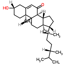 (3β,20R)-3-Hydroxyergost-5-en-7-one structure