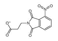 3-(4-硝基-1,3-二氧代-1,3-二氢-2-异吲哚)-丙酸结构式
