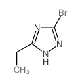 3-溴-5-乙基-1H-1,2,4-噻唑结构式