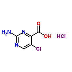 2-Amino-5-chloropyrimidine-4-carboxylic acid hydrochloride Structure